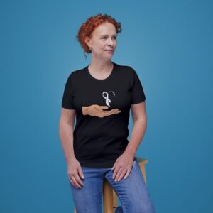 Angels Hand-Womens Black Tshirt